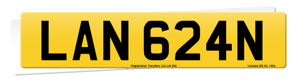 Registration number LAN 624N